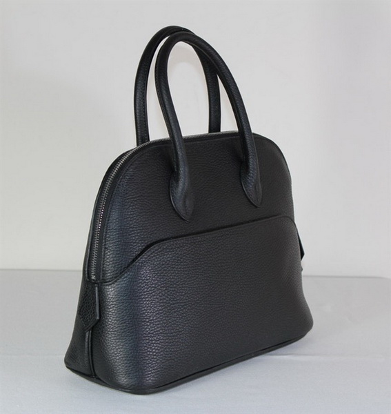 High Quality Replica Hermes Bolide Togo Leather Tote Bag Black 1923